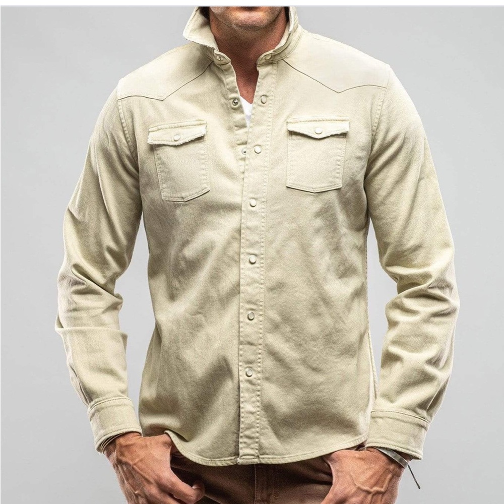 Butter Yellow Pearl Snap Shirt